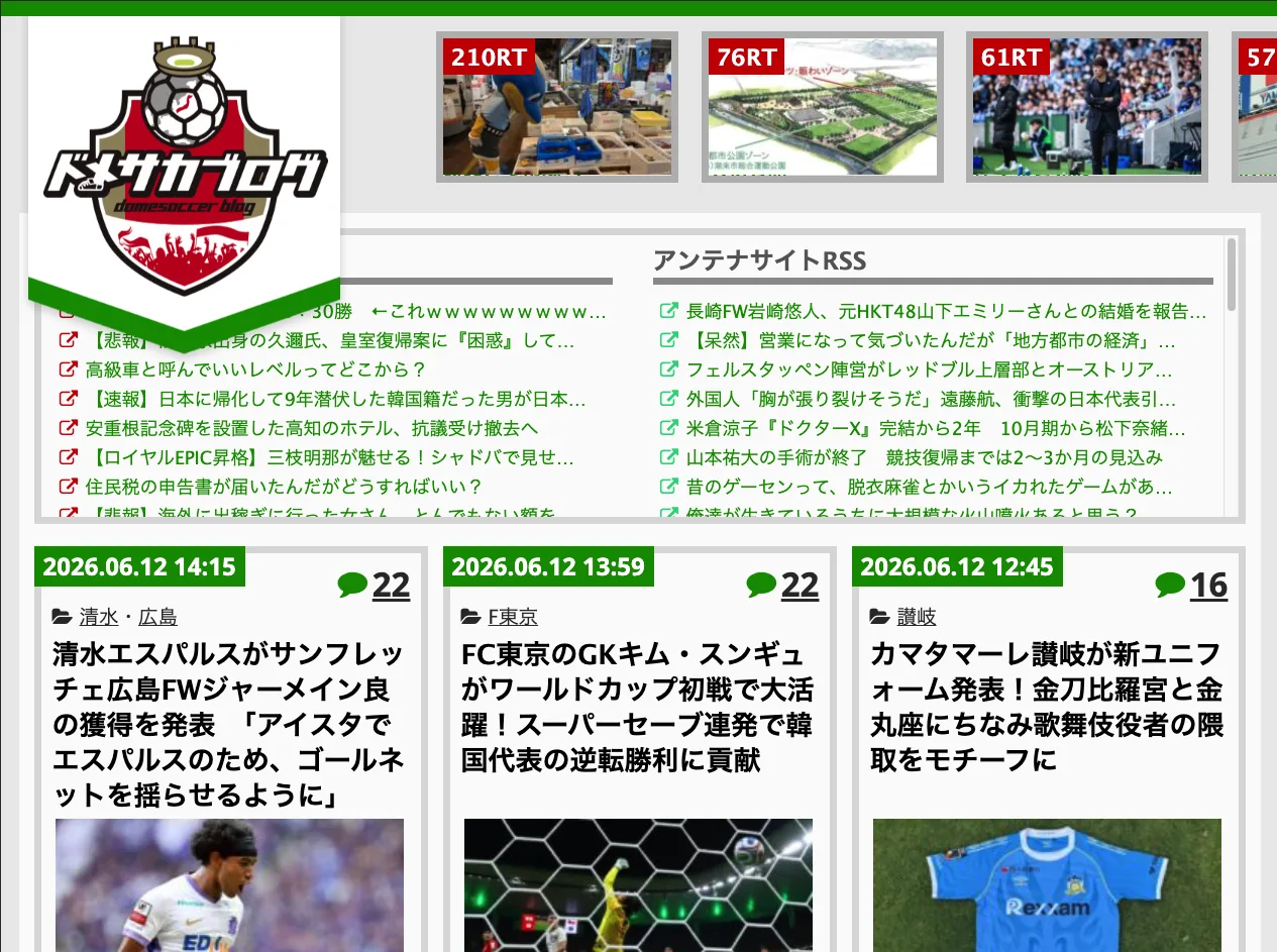 ドメサカブログのスクリーンショット